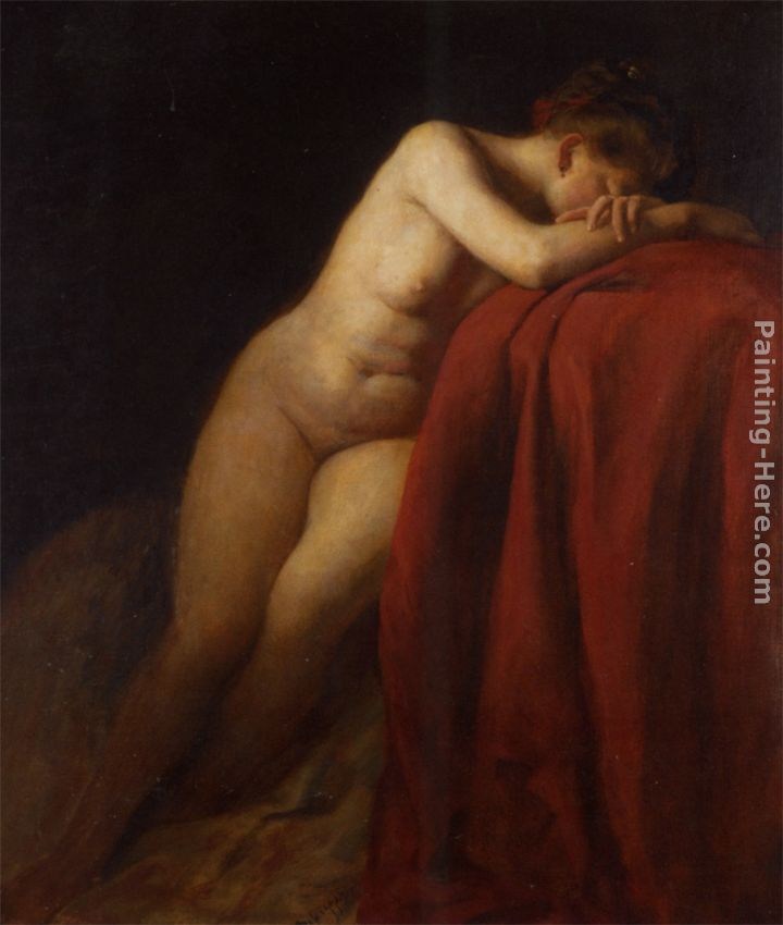 Franz Von Defregger Mit Rotem Thuch